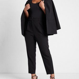 NWOT Express High Waisted Pleated Ankle Pant in Black